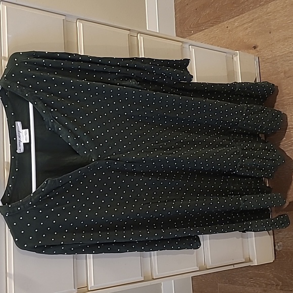 Skirted Top with partial Button Front - Picture 1 of 4